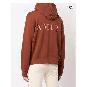 “USED” AMIRI logo-print cotton hoodie